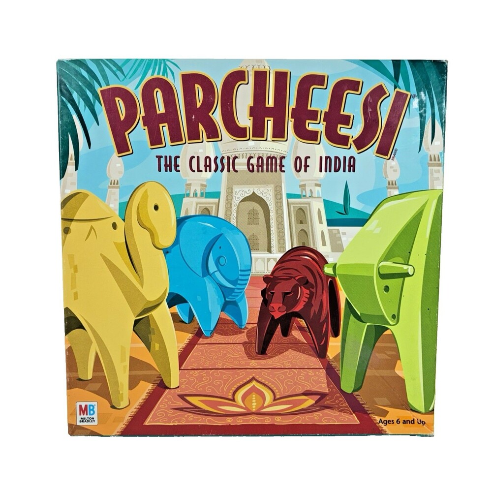 Parcheesi The Classic Game of India 2001 Milton Bradley Board Game Complete